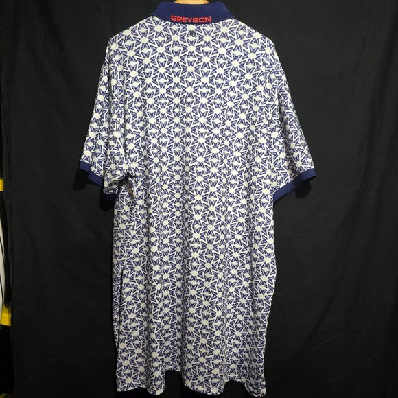 GREYSON Performance Polo - Butterflies - Red White Blue - Sz XXL* - Picture 3 of 4